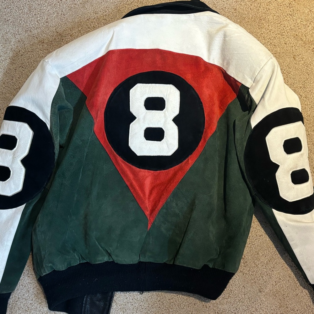 Vintage 8 Ball Suede and Leather Jacket